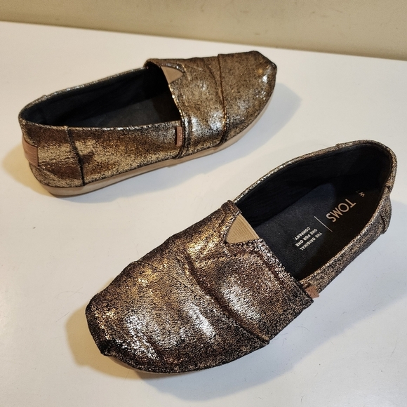 Toms Women's Flat Glitter Espadrilles size 7 - Picture 3 of 7